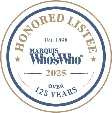 whos who honored listee badge
