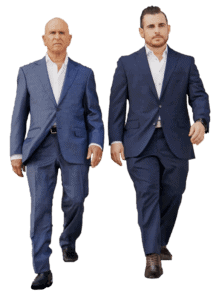 Chip and Jonathan Forstall Walking